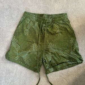Fashion Nova Green Patterned Men's Shorts large